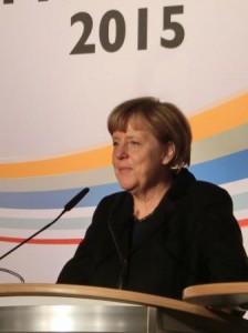 BKin Angela Merkel vor BEE-Neujahrsempfang - Foto © Gerhard Hofmann, Agentur Zukunft