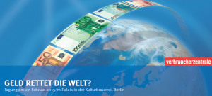 Geld rettet die Welt -  Tagungs-Logo