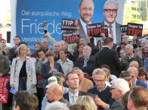 TTIP-Protest im Europawahlkampf - Foto © Gerhard Hofmann, Agentur Zukunft